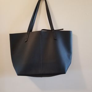 Black indigo tote
